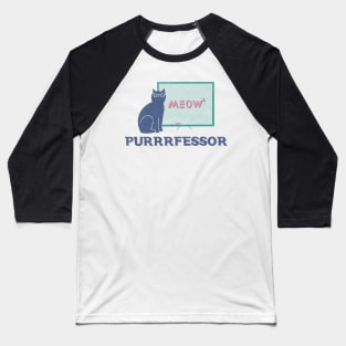 Purrrfessor Baseball T-Shirt